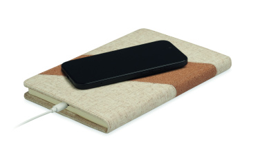 Logotrade corporate gift picture of: A5 notebook with 15W charger