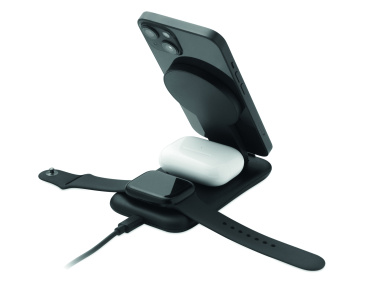 Logotrade corporate gifts photo of: 3 in 1 wireless charger 15W