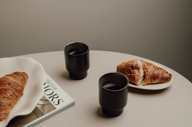 Logo trade promotional giveaway photo of: VINGA Nagano RCS  recycled SS mugs, set of 2