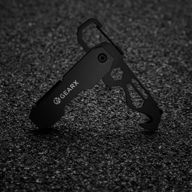 Logotrade promotional gift image of: Gear X foldable EDC tool with carabiner and parcel cutter