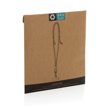 Logotrade business gifts photo of: LoopAmp RCS RPET adjustable phone cord with 60W cable