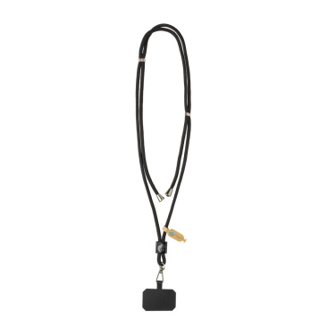 Logotrade promotional merchandise image of: CarryLoop RCS recycled PET adjustable phone holder lanyard