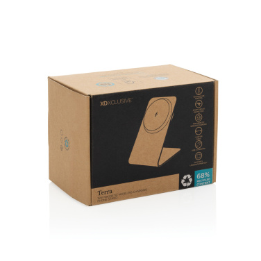 Logotrade corporate gift picture of: Terra aluminium 15W magnetic wireless charging phone stand