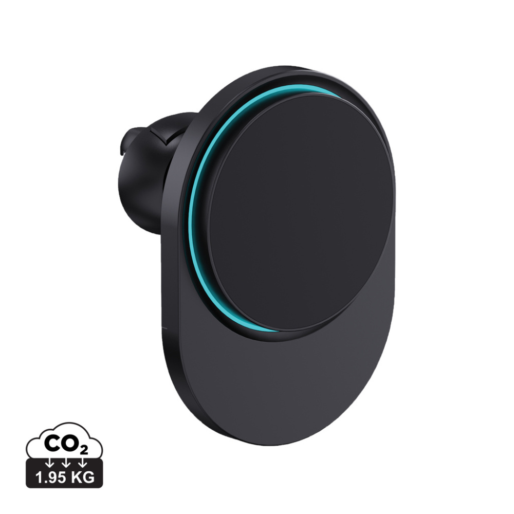 Logo trade promotional gift photo of: PowerCruze RCS rplastic 15W magnetic charging car holder