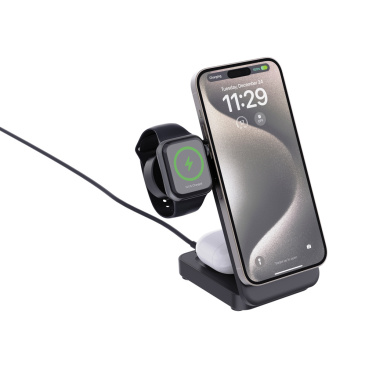 Logotrade corporate gift image of: Urban Vitamin Arcadia RCS rplastic 15W 3in1 magnetic charger