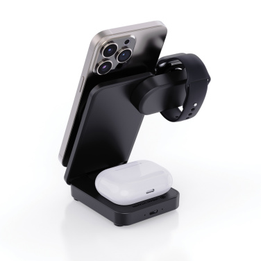 Logo trade promotional items picture of: Urban Vitamin Arcadia RCS rplastic 15W 3in1 magnetic charger