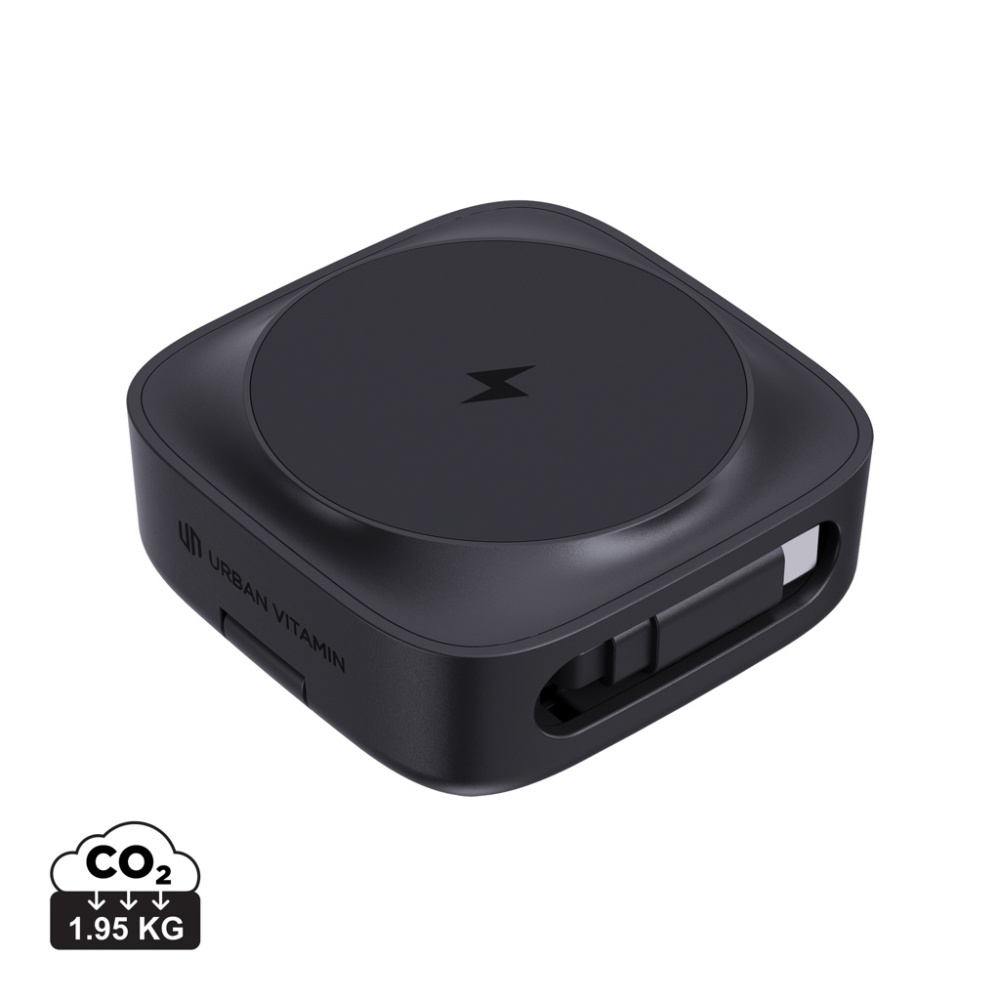 Logo trade promotional giveaways picture of: Urban Vitamin Goleta 2-in-1 15W magnetic wireless charger