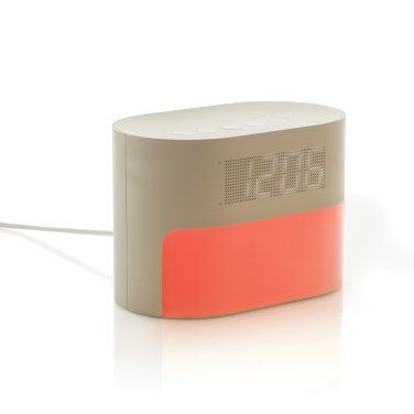 Logo trade promotional items picture of: LumaRise RCS reycled plastic white noise alarm clock