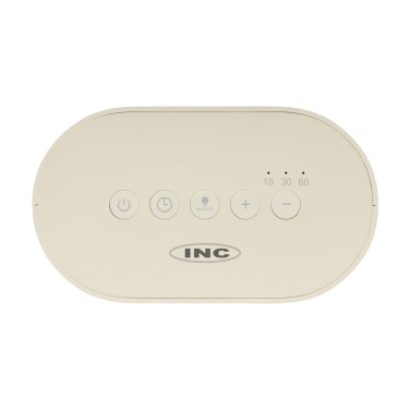 Logo trade corporate gift photo of: LumaRise RCS reycled plastic white noise alarm clock