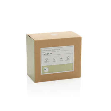 Logotrade advertising product image of: LumaRise RCS reycled plastic white noise alarm clock