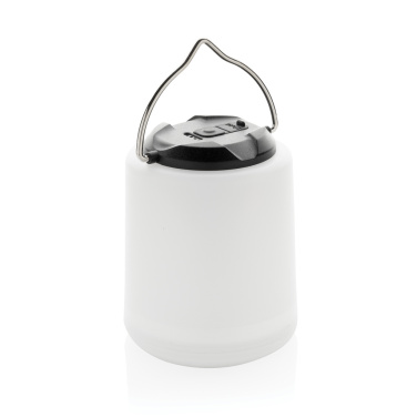 Logo trade promotional item photo of: Limio RCS recycled plastic portable re-chargeable table lamp
