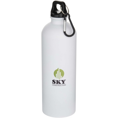 Logotrade corporate gifts photo of: Oregon 750 ml matte RCS recycled single wall stainless steel water bottle with carabiner