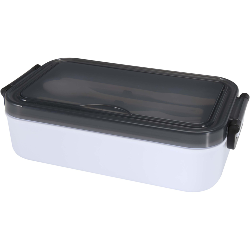 Logo trade promotional item photo of: Snappy lunch box and cutlery set