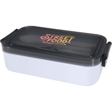 Logo trade corporate gifts image of: Snappy lunch box and cutlery set