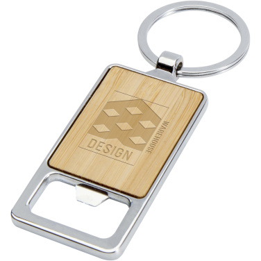Logotrade corporate gifts photo of: Snapper bamboo keychain with bottle opener