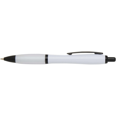 Logo trade promotional products picture of: Nash recycled plastic ballpoint pen with black trims (black ink)