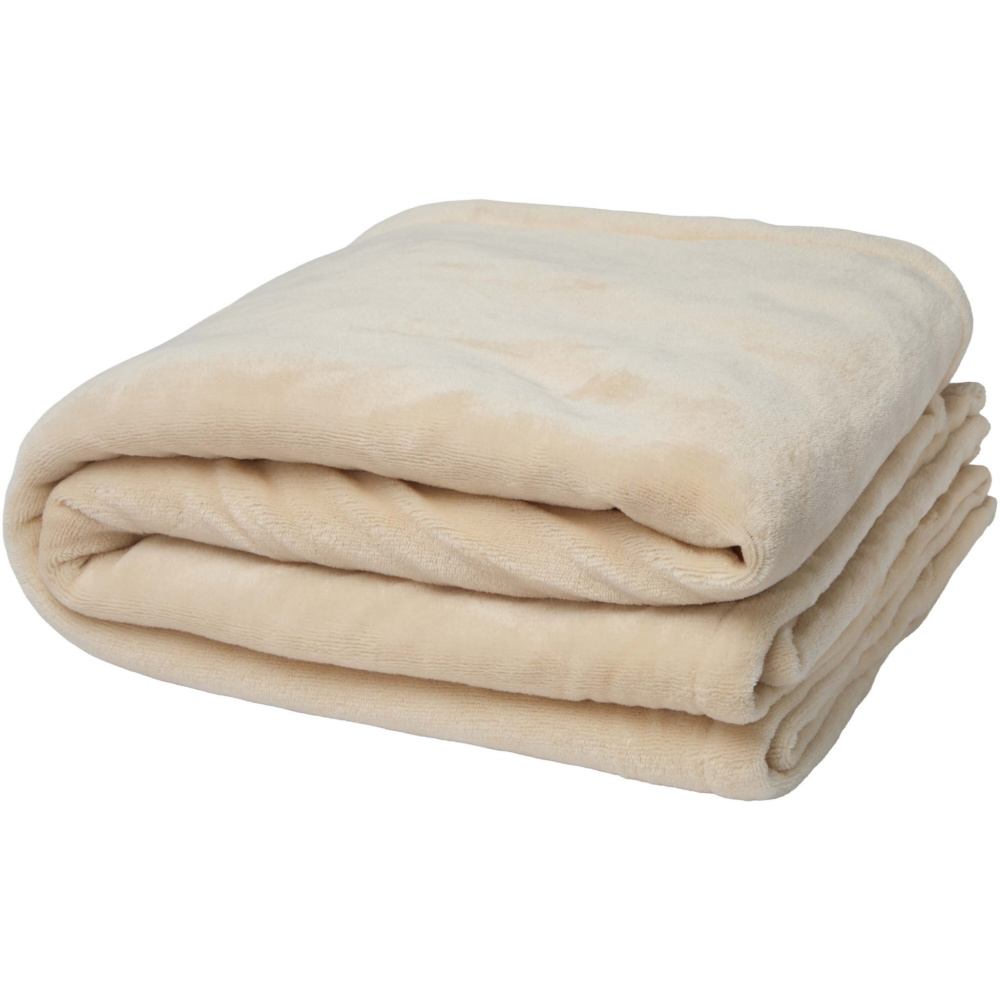 Logo trade corporate gift photo of: Ashen GRS recycled sherpa blanket