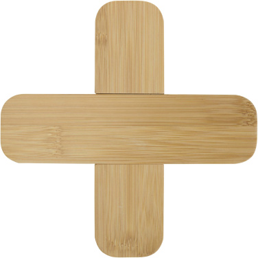 Logotrade promotional giveaway picture of: Croc bamboo trivet - large