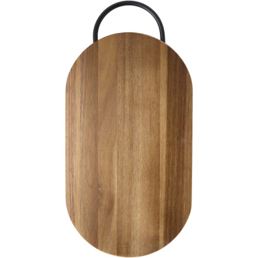 Logotrade promotional merchandise picture of: Prestige acacia wood chopping board with bread knife