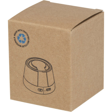 Logo trade corporate gifts picture of: Horna 3W recycled plastic magnetic wireless speaker