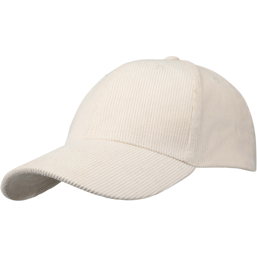 Logotrade advertising product image of: Hutton 6 panel recycled corduroy cap