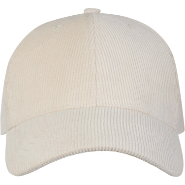 Logo trade advertising product photo of: Hutton 6 panel recycled corduroy cap
