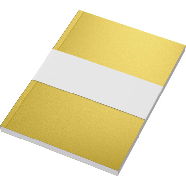 Logo trade promotional product photo of: Novella Austen A5 metallic soft cover notebook - 100 sheets