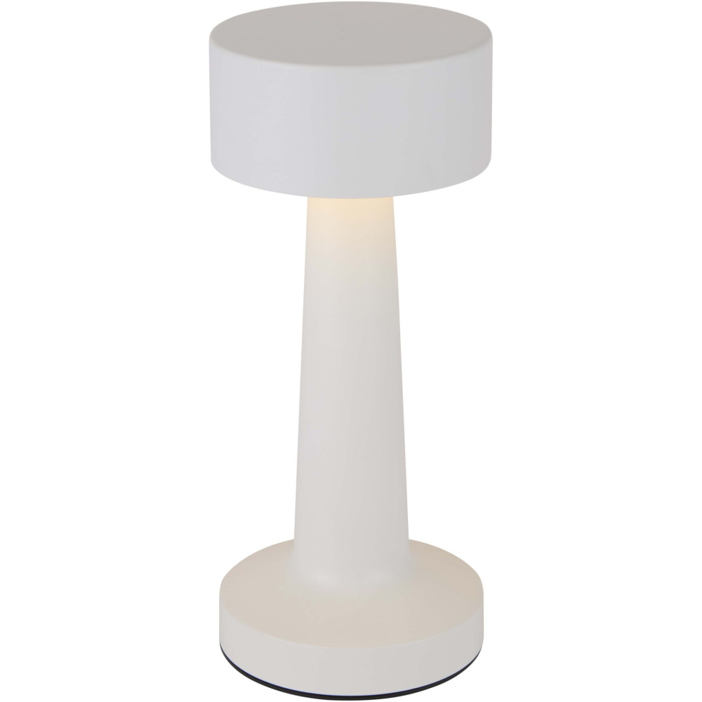 Logo trade advertising product photo of: Aludra rechargeable dimmable table lamp with 3 light modes