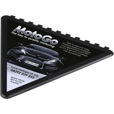 Logo trade promotional giveaways picture of: Frosty triangular recycled plastic ice scraper