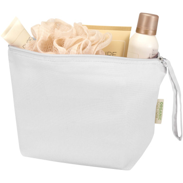 Logo trade promotional gifts image of: Odisha 180 g/m² OCS organic large accessory pouch 3L