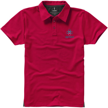Logo trade promotional giveaways image of: Markham short sleeve men's stretch polo
