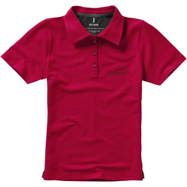 Logo trade promotional merchandise picture of: Markham short sleeve women's stretch polo