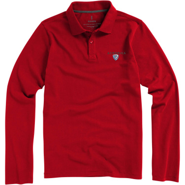 Logo trade promotional merchandise photo of: Oakville long sleeve men's polo