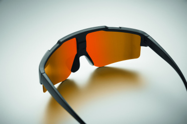 Logo trade promotional items image of: Mirrored sports sunglasses