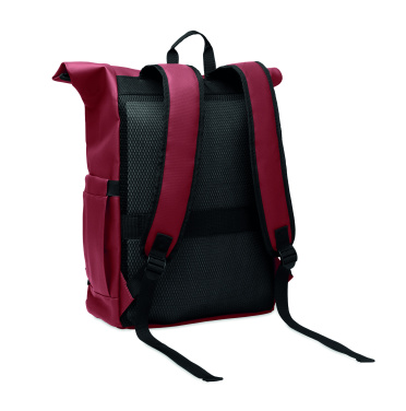 Logo trade promotional gifts image of: Rolltop laptop rucksack 600D