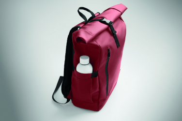 Logo trade advertising products image of: Rolltop laptop rucksack 600D