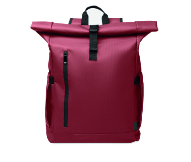 Logotrade promotional giveaway image of: Rolltop laptop rucksack 600D
