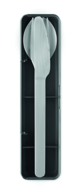 Logo trade promotional merchandise photo of: Stainless steel cutlery set