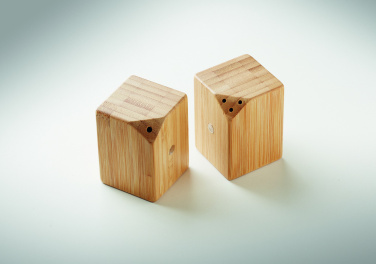 Logotrade promotional gift image of: Bamboo salt & pepper set