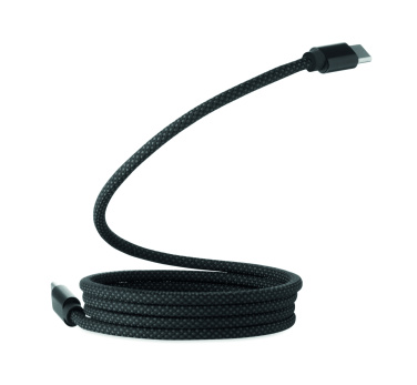 Logo trade corporate gifts picture of: Braided magnetic cable in RPET