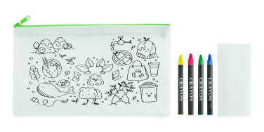 Logotrade corporate gifts photo of: Pencil case with 4 crayons