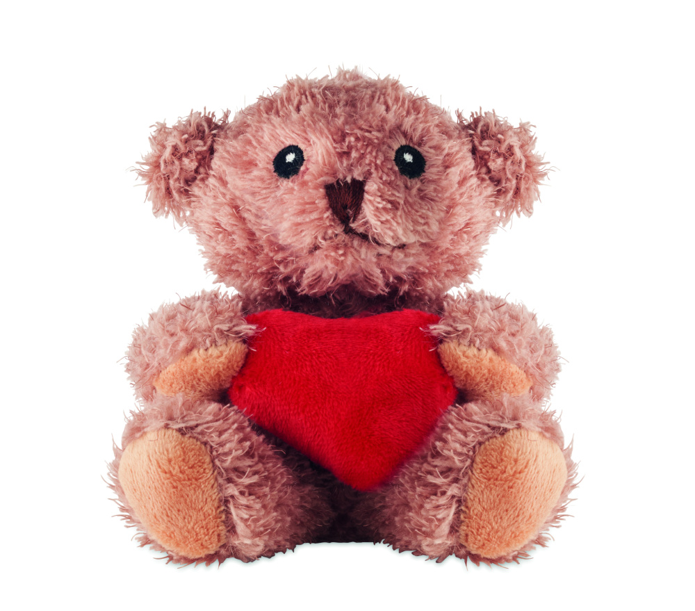 Logo trade promotional item photo of: Teddy bear plush with heart