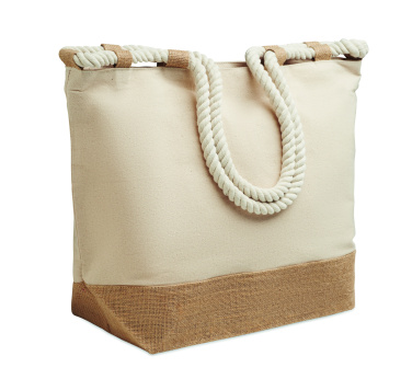 Logo trade promotional items image of: Canvas beach bag