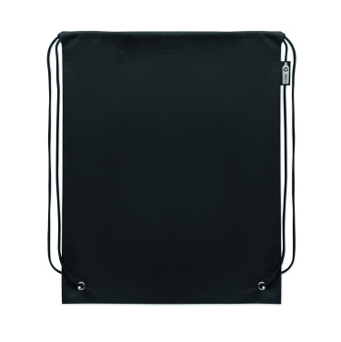 Logo trade promotional products image of: Drawstring bag RPET non-woven