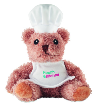 Logo trade promotional products image of: Teddy bear plush chef