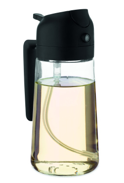 Logo trade promotional merchandise picture of: Glass oil dispenser & sprayer