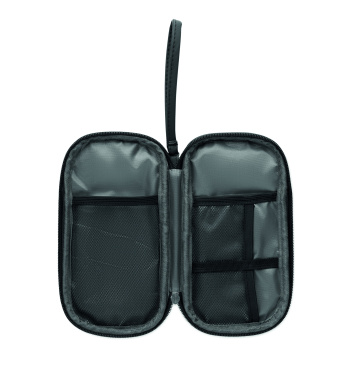 Logo trade promotional gifts picture of: Tech organiser pouch 600D RPET