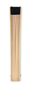 Logo trade promotional items picture of: Wooden hand fan
