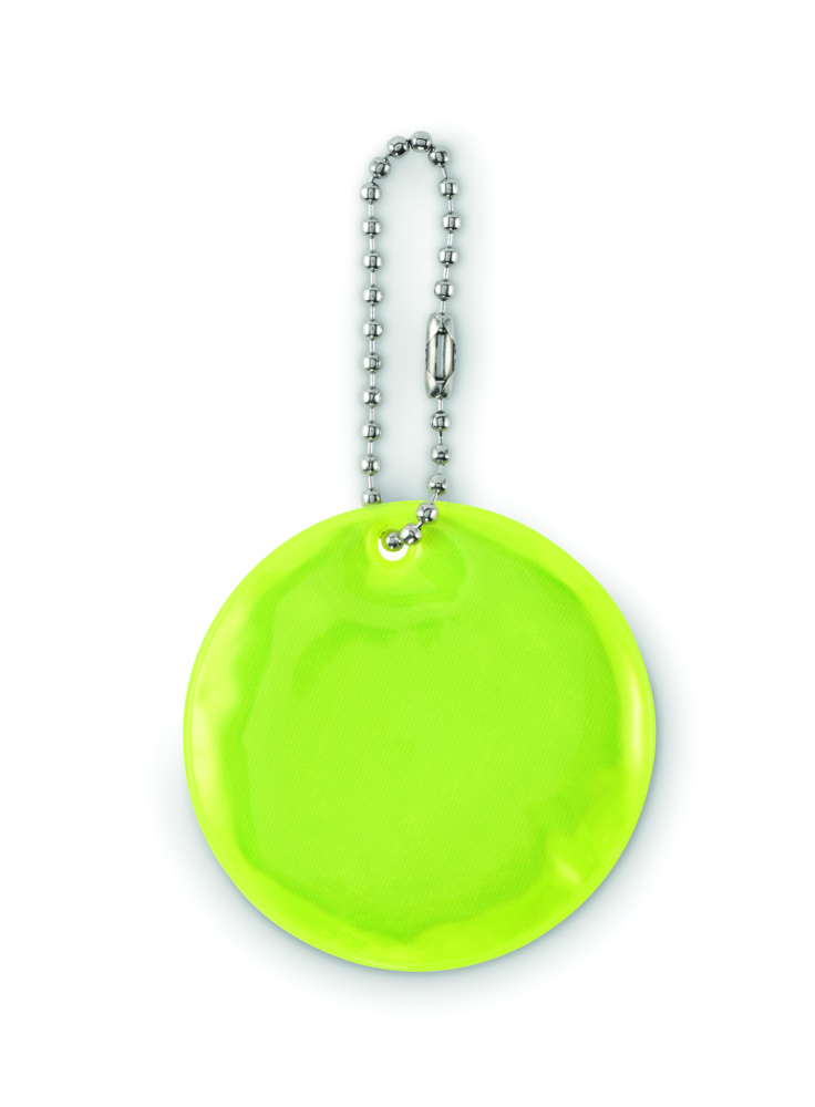 Logotrade promotional gift picture of: Round reflective keyring