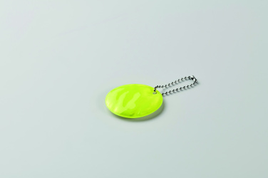Logo trade promotional merchandise photo of: Round reflective keyring